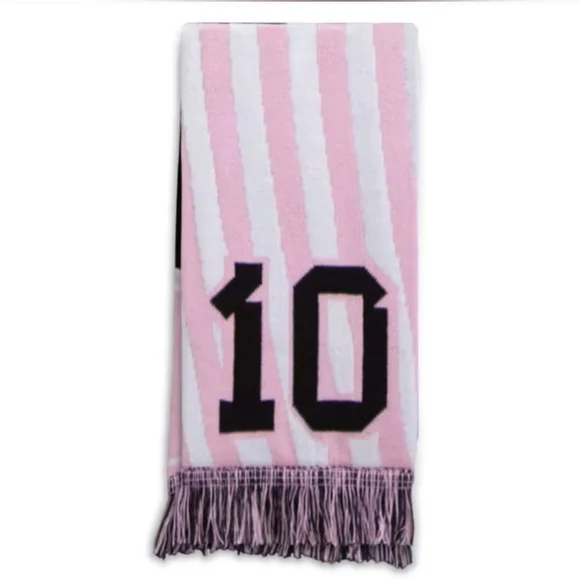 Adidas Messi Miami Reversible Soccer/Football Black and Pink Scarf. NWT - Picture 4 of 7